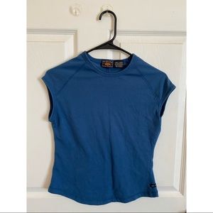 Navy Blue Sport-like Cut Shirt